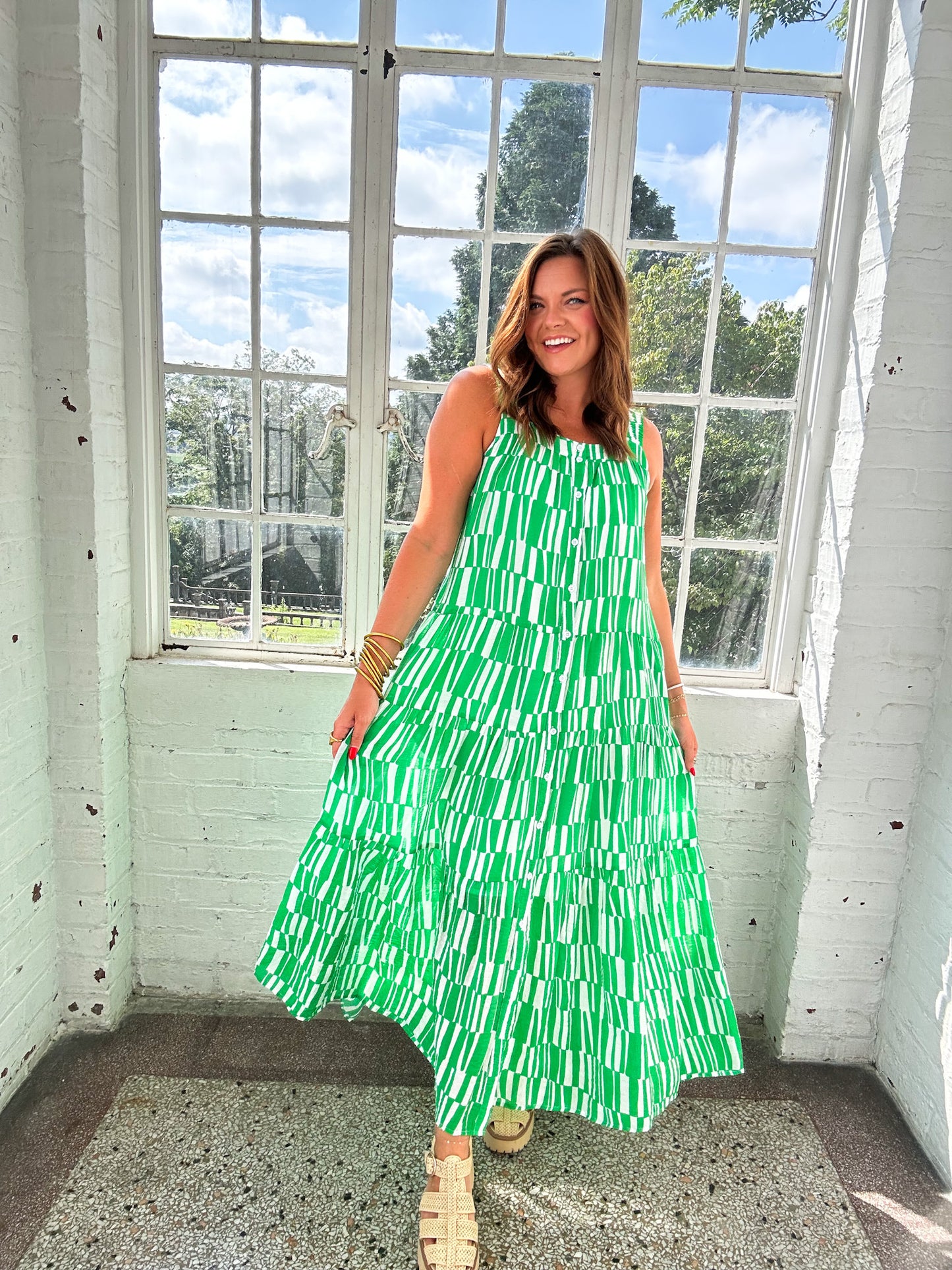 EMERALD CUT MAXI DRESS