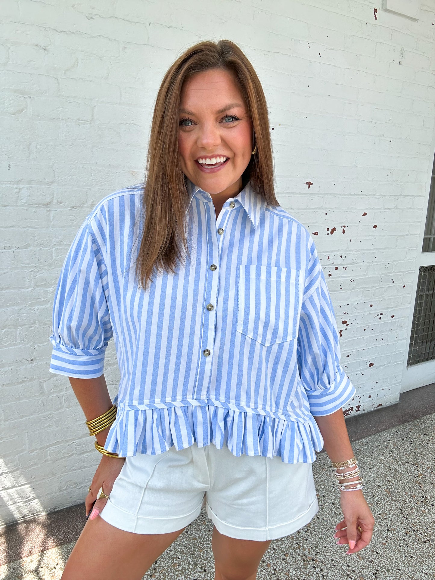 HAMPTONS BAY STRIPED TOP