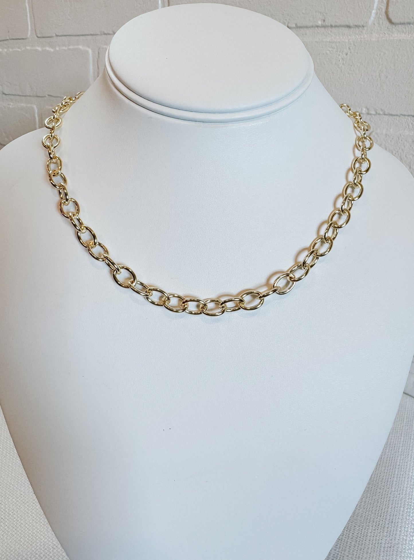Oval Link Chain Necklace