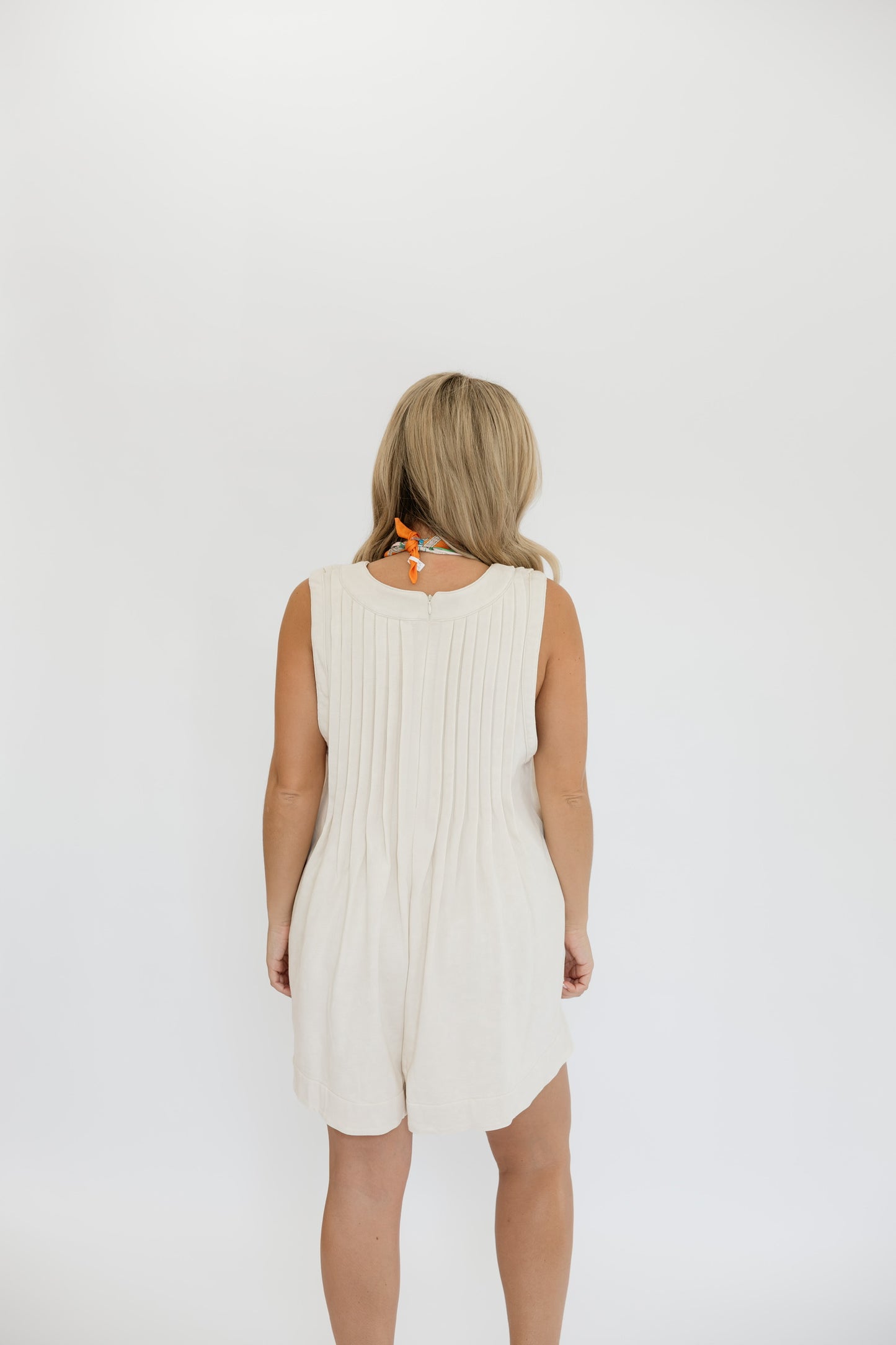 KICKOFF ROMPER - CREAM