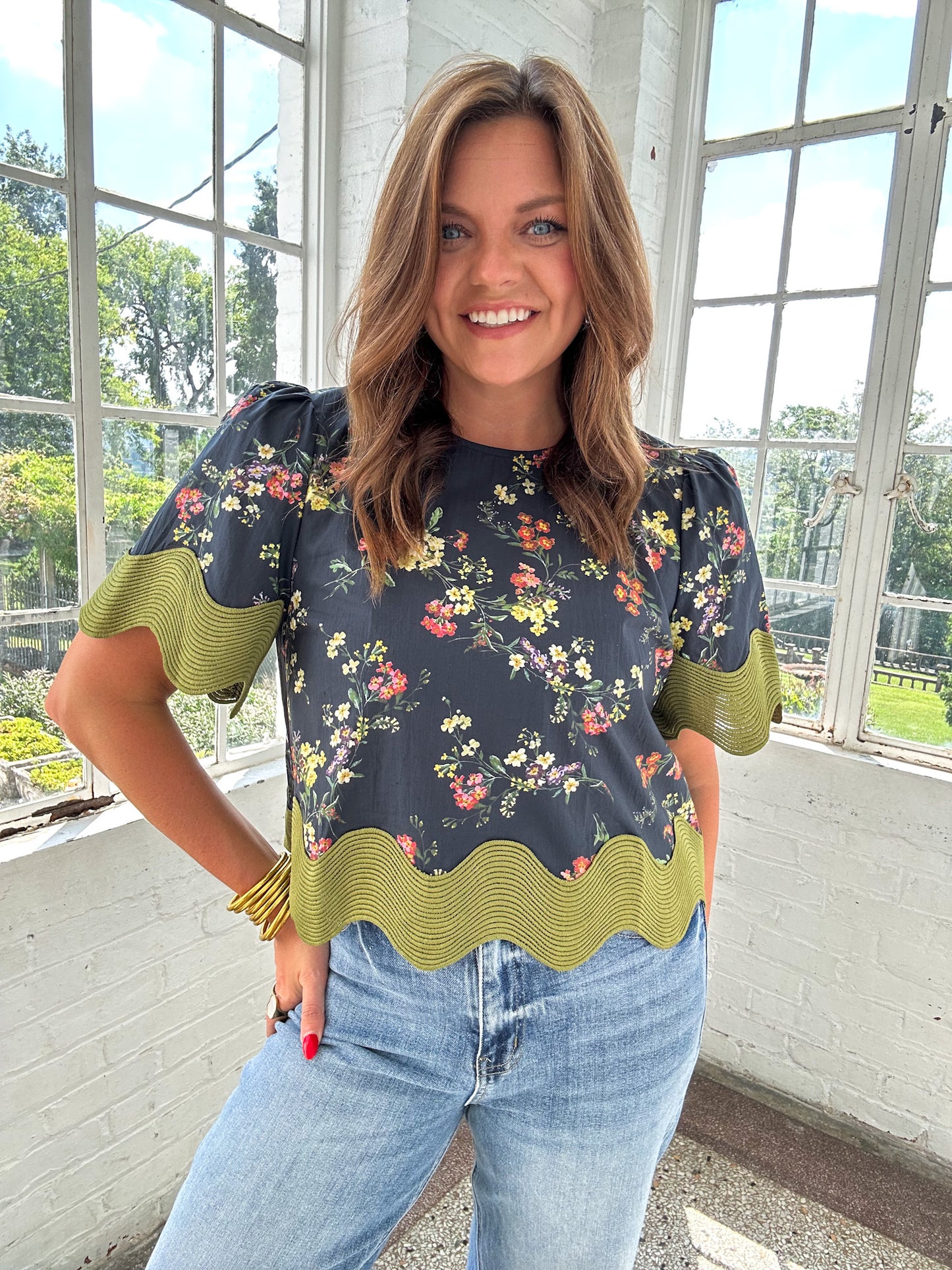 CLAIRE FLORAL PRINT TOP