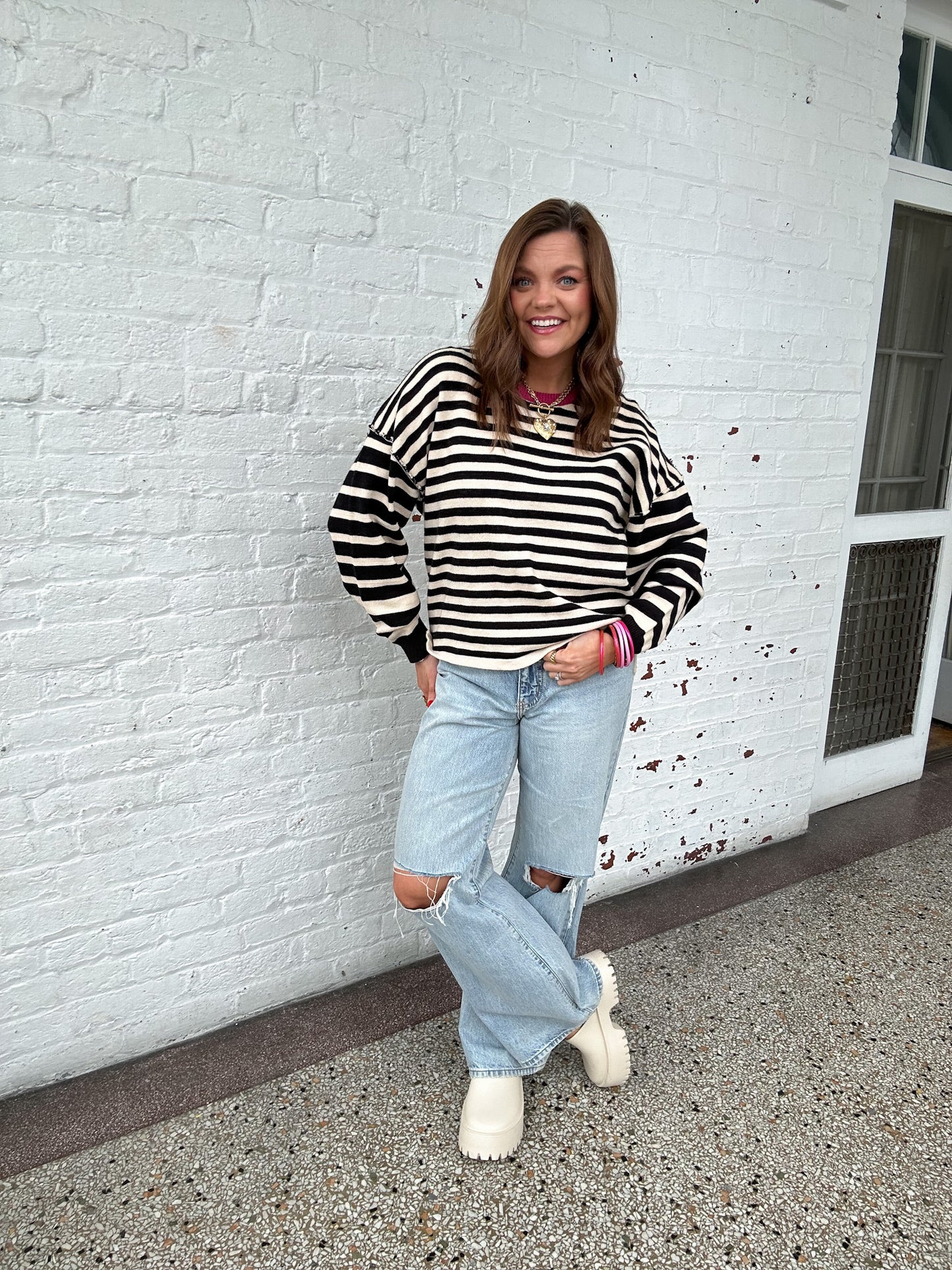 BASIC STRIPES SWEATER