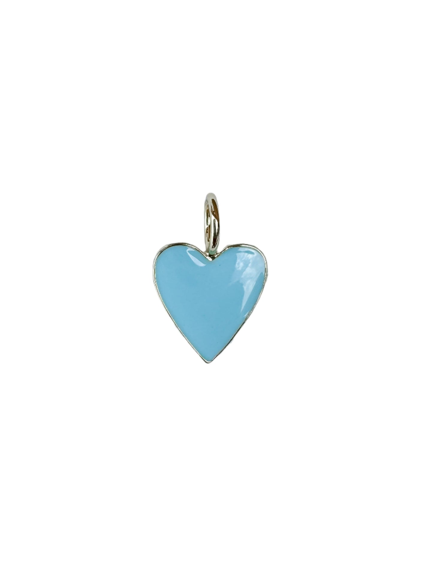 Enamel Heart Pendant Charm (Small)