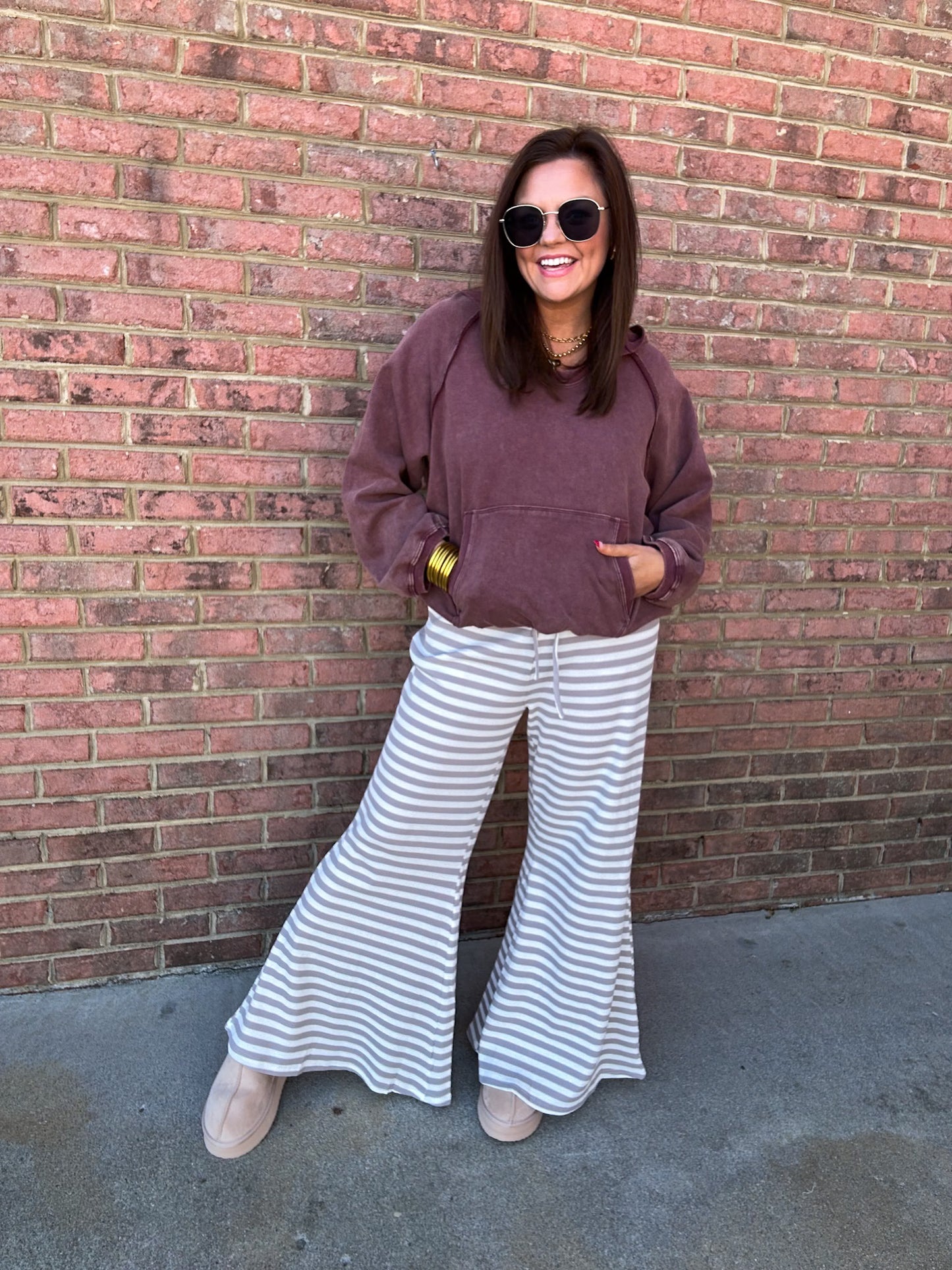 PLUM WASHED HOODIE