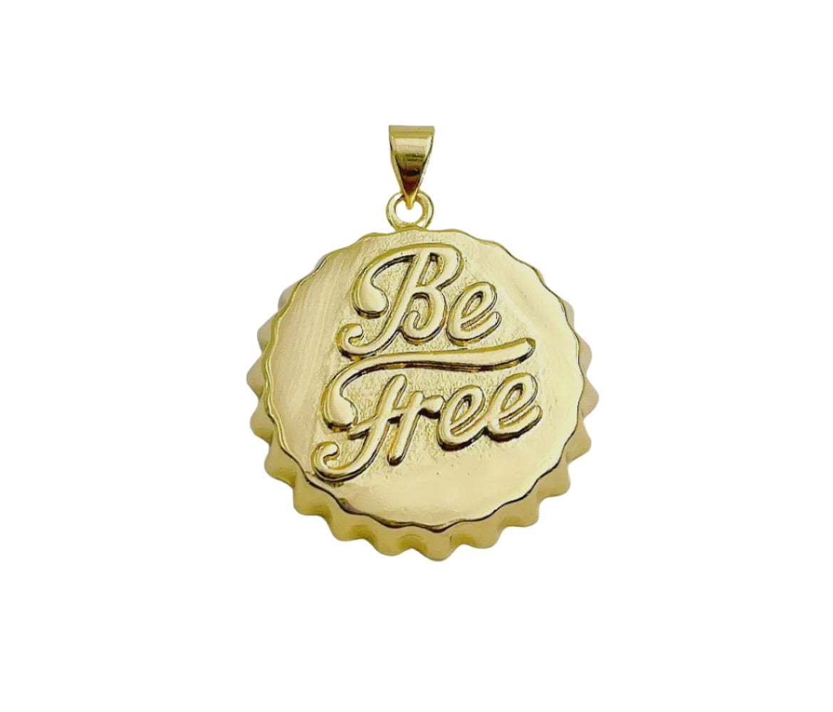 Be Free Bottlecap Charm