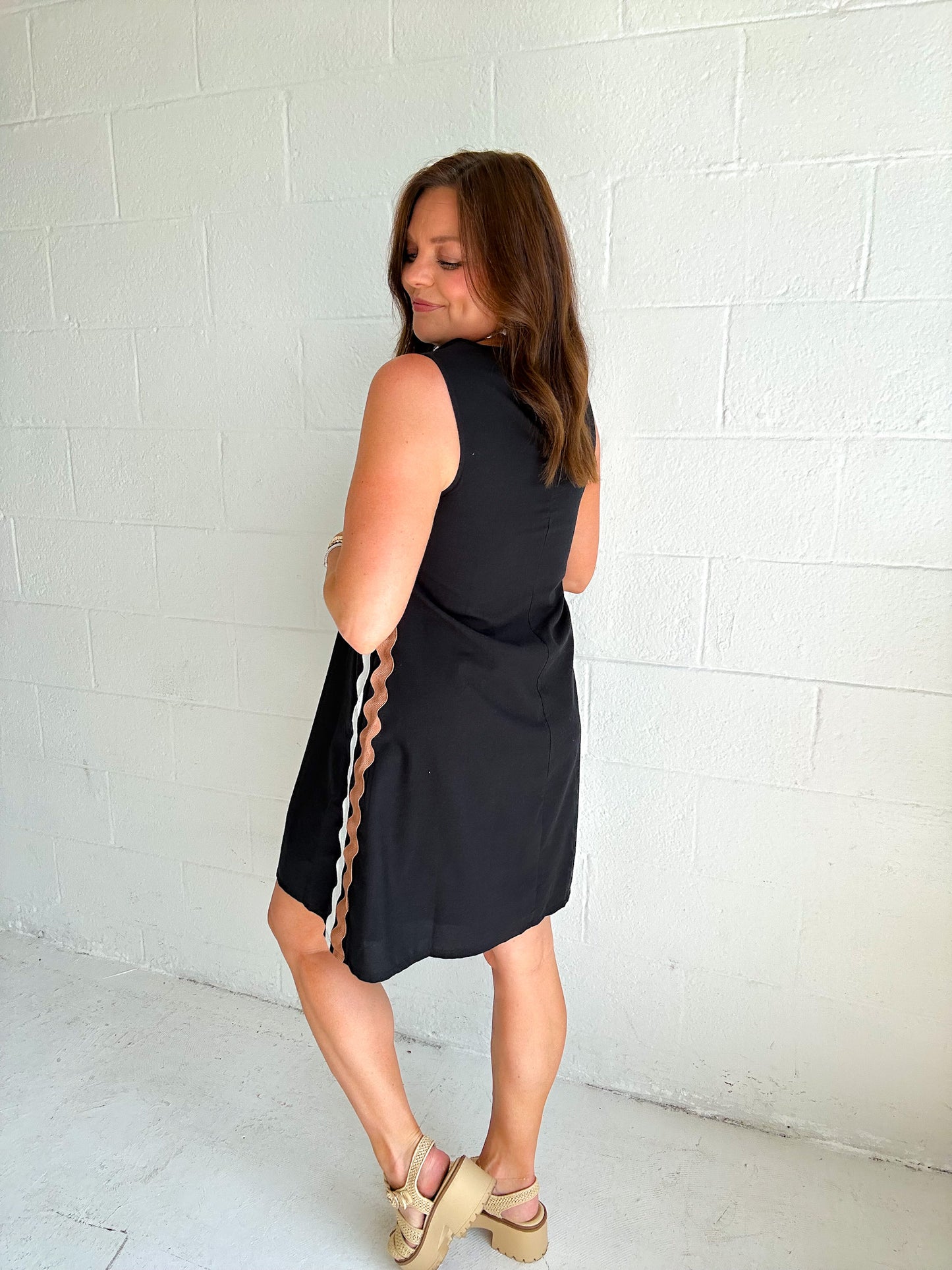 RIC-RAC LITTLE BLACK DRESS