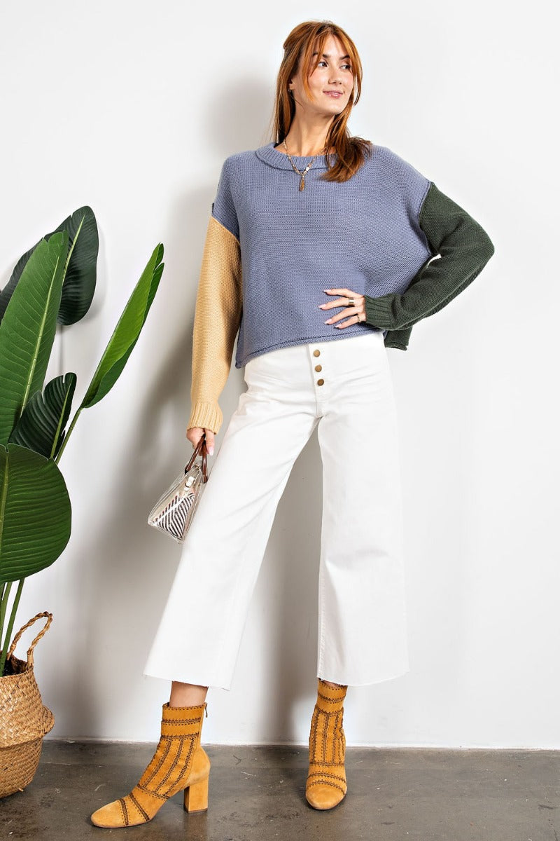 COLOR BLOCK SWEATER