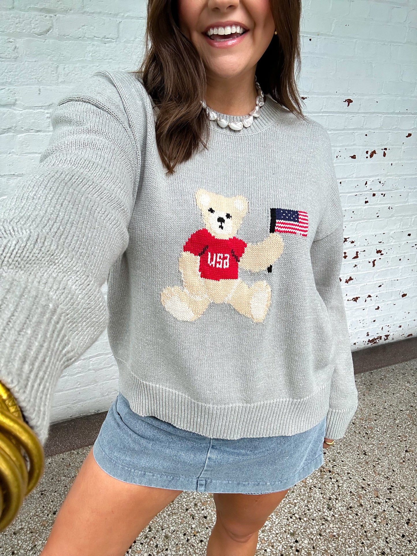 USA TEDDY BEAR SWEATER