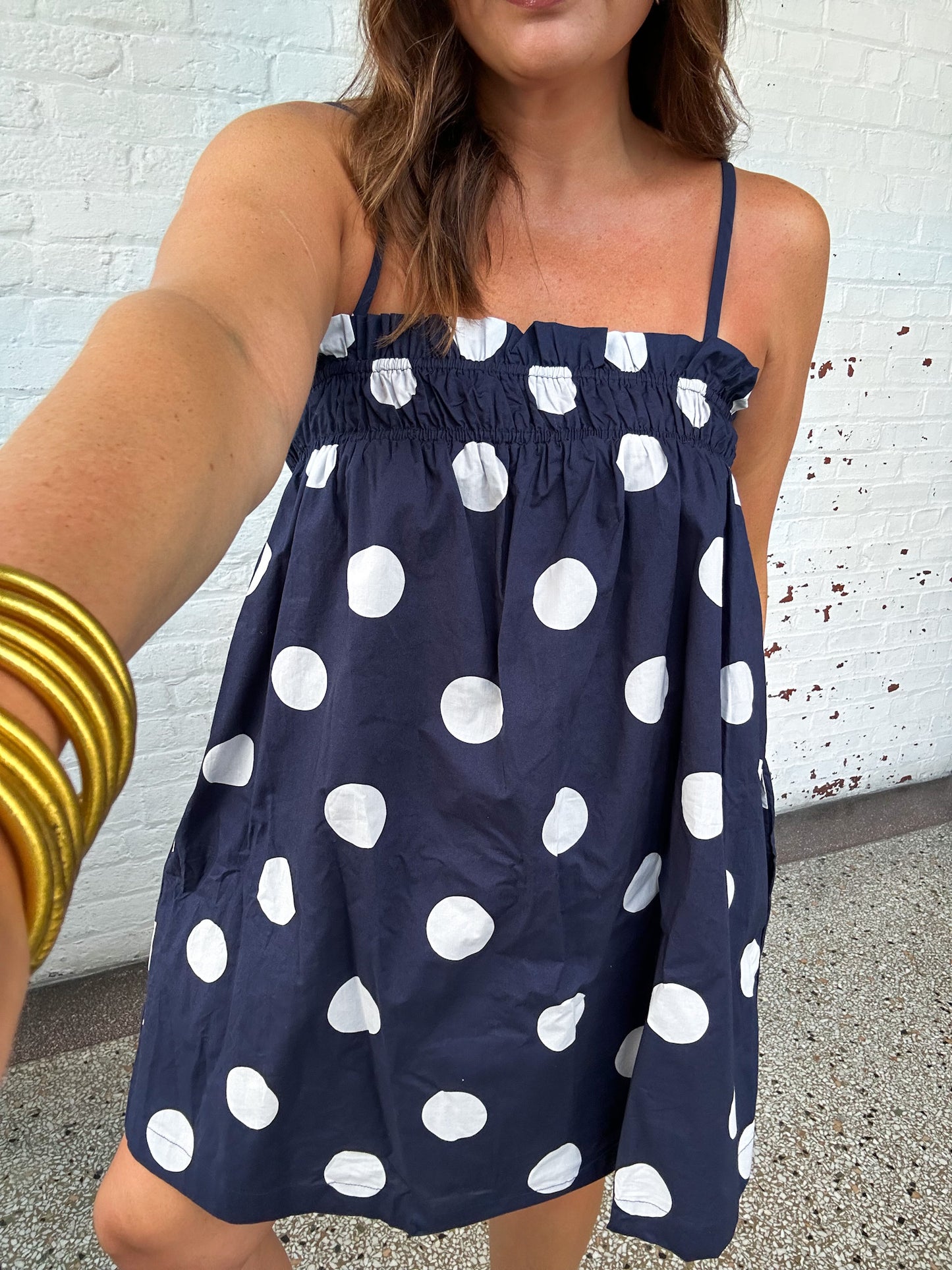 DARCY POLKA DOT MINI DRESS