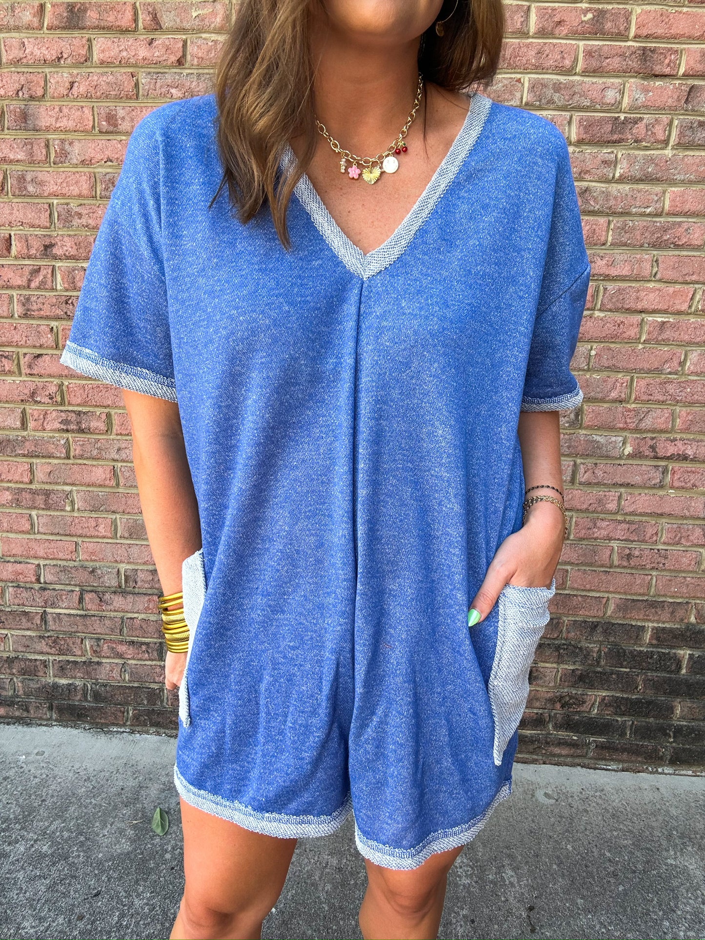 WEEKENDER ROMPER - BLUE