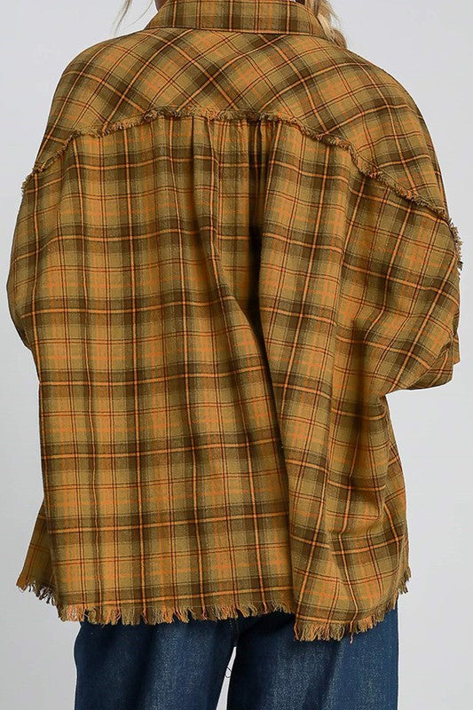 FALL SEASON PLAID TOP