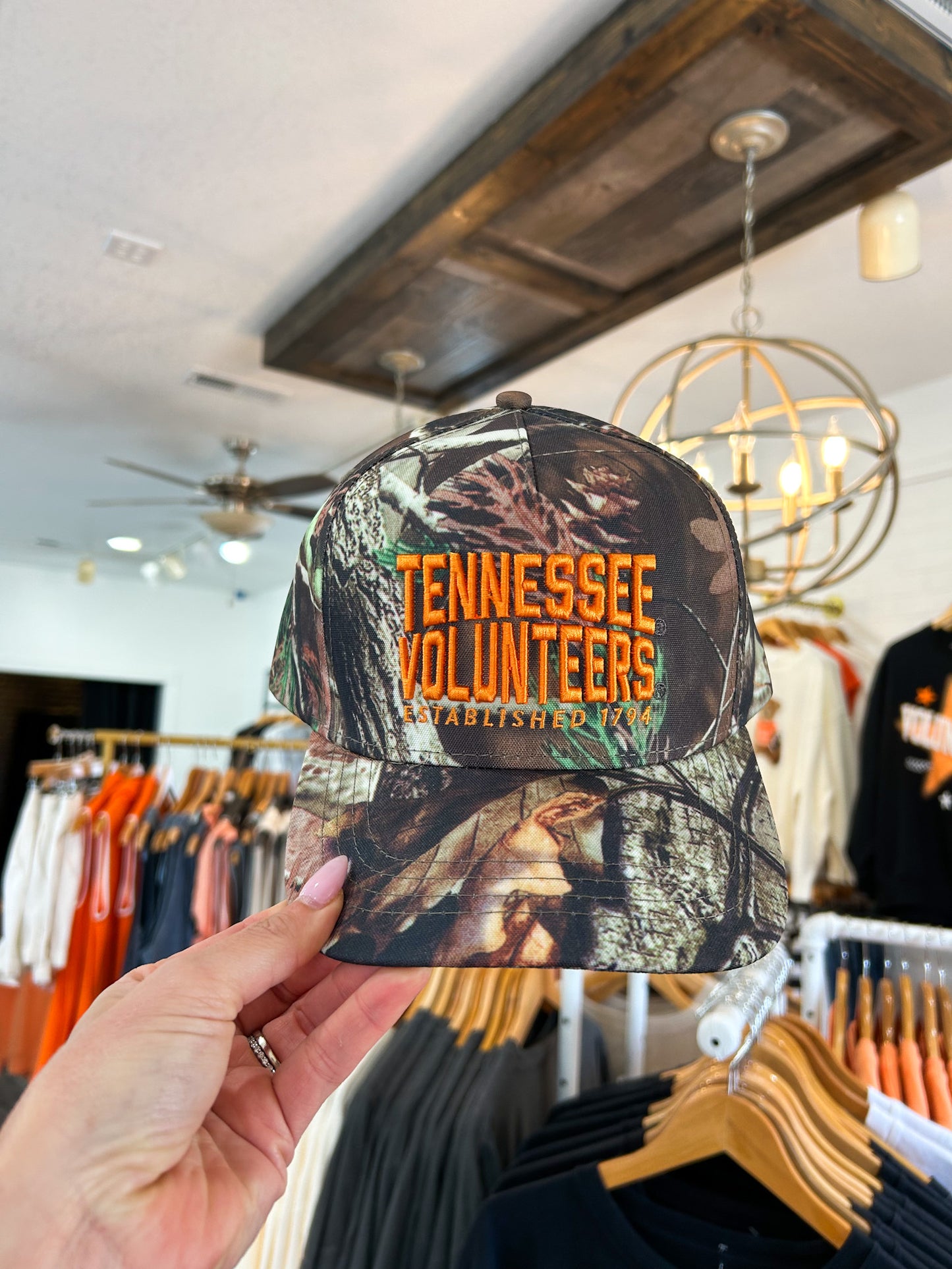 TENNESSEE CAMO CANVAS TRUCKER HAT
