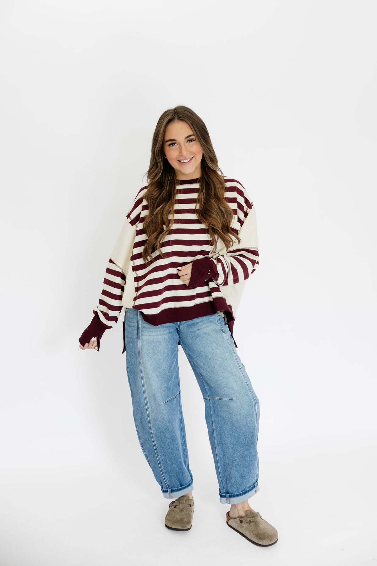 WINNIE STRIPED PULLOVER