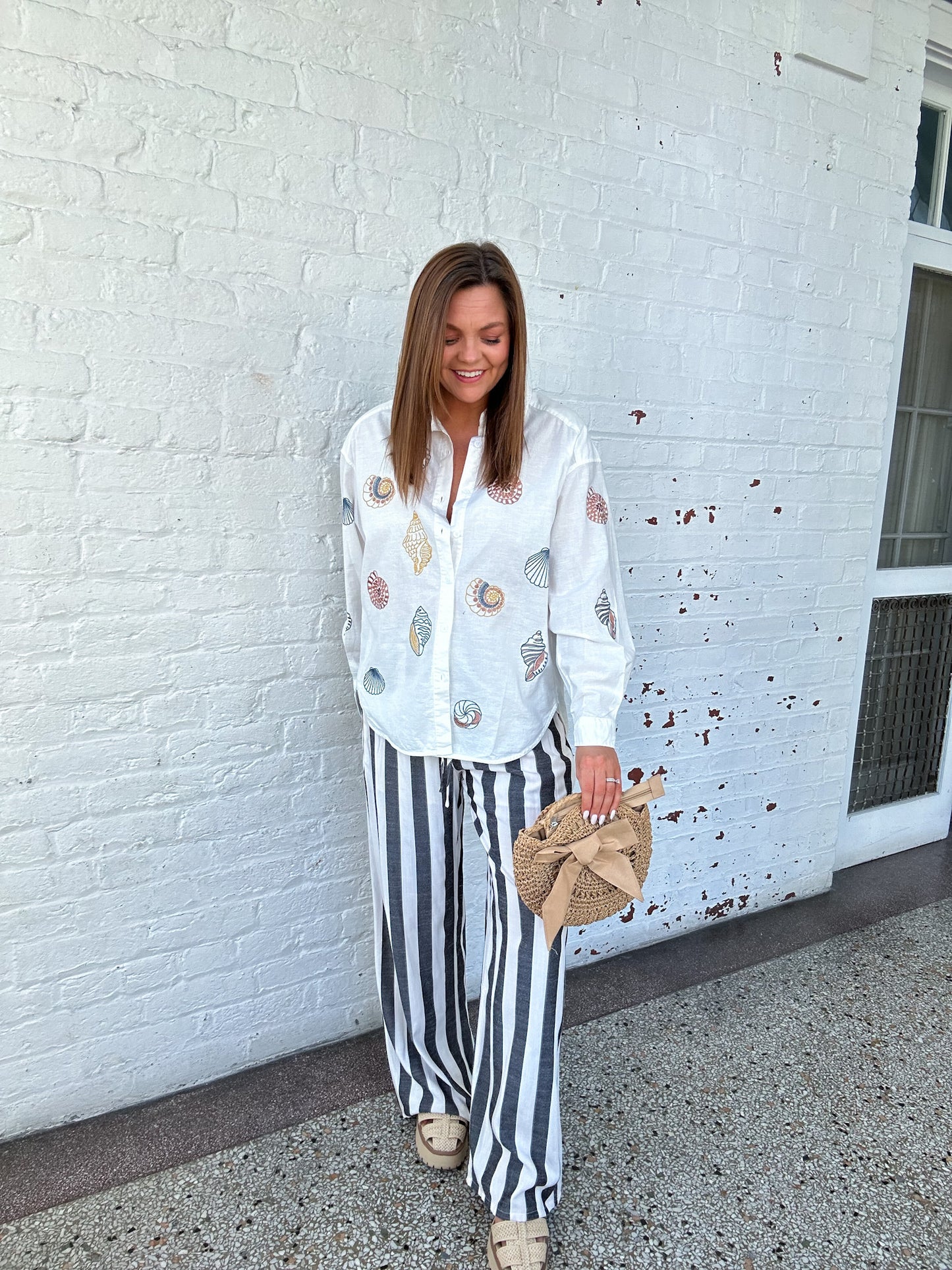 SETTING SAIL STRIPED PANTS