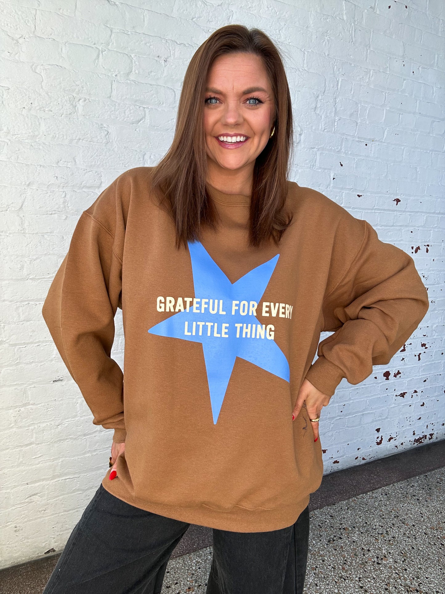 GRATEFUL FOR EVERY LITTLE THING SWEATSHIRT