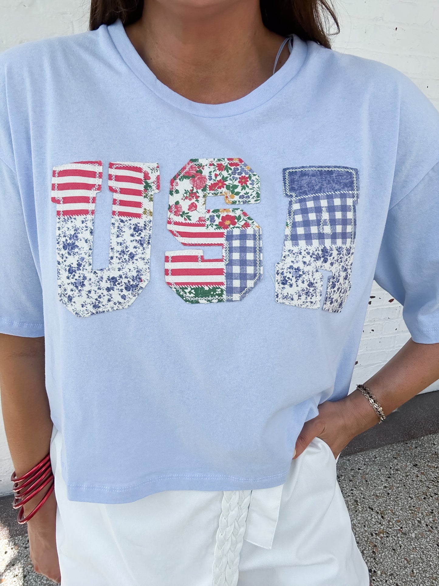 USA QUILT TEE