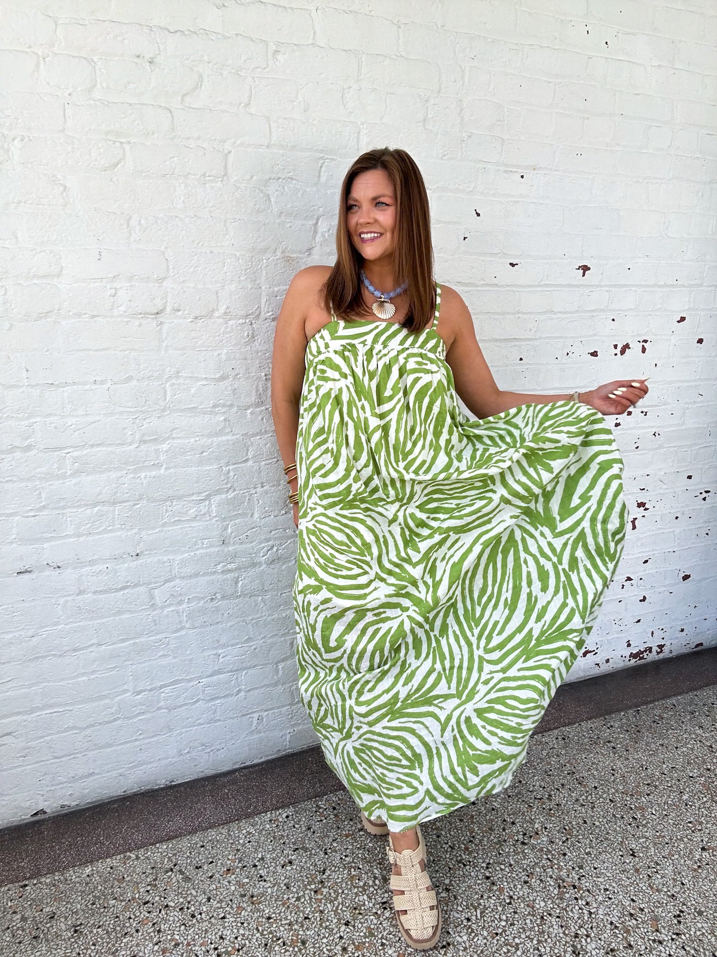 IN THE KEYS MAXI DRESS - GREEN