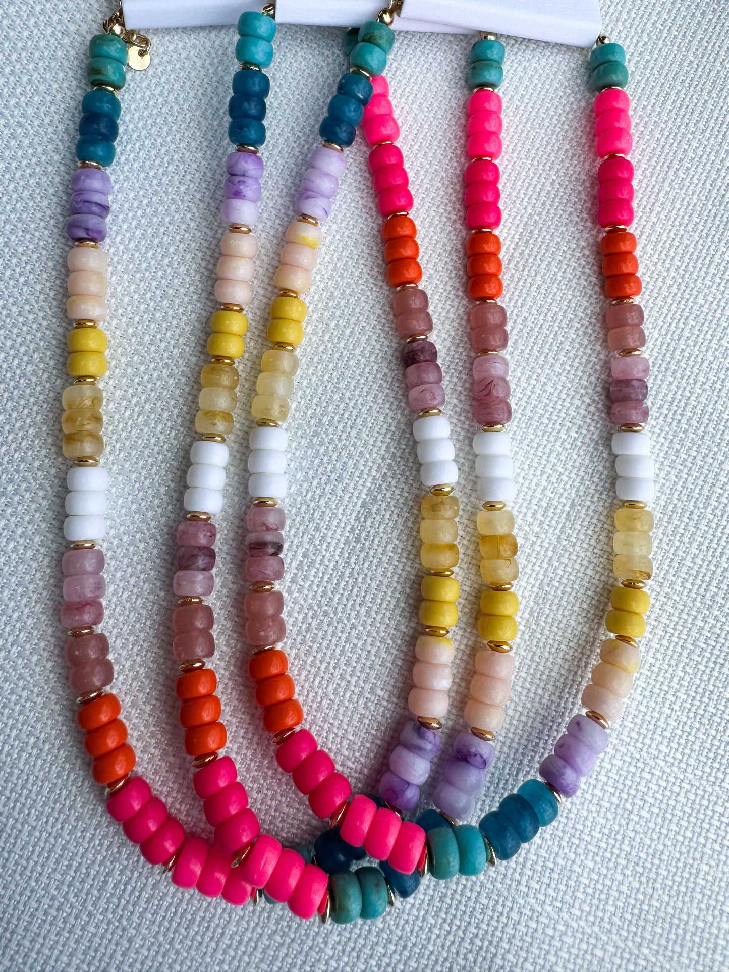 RAINBOW BEADED NECKLACE