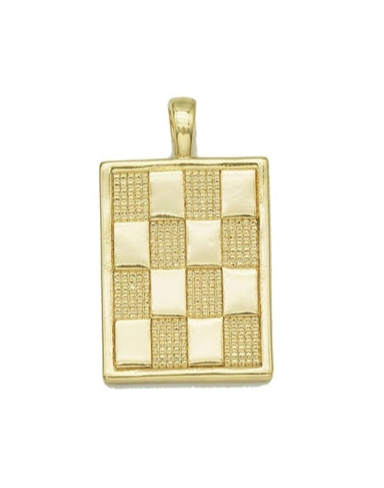 Checkerboard Pendant Charm