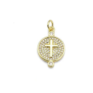 Cross Medallion Charm