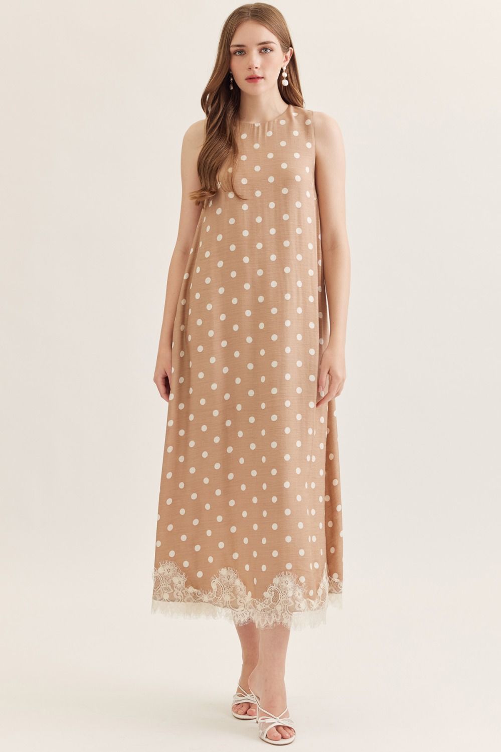 PRETTY LADY MAXI DRESS - LATTE