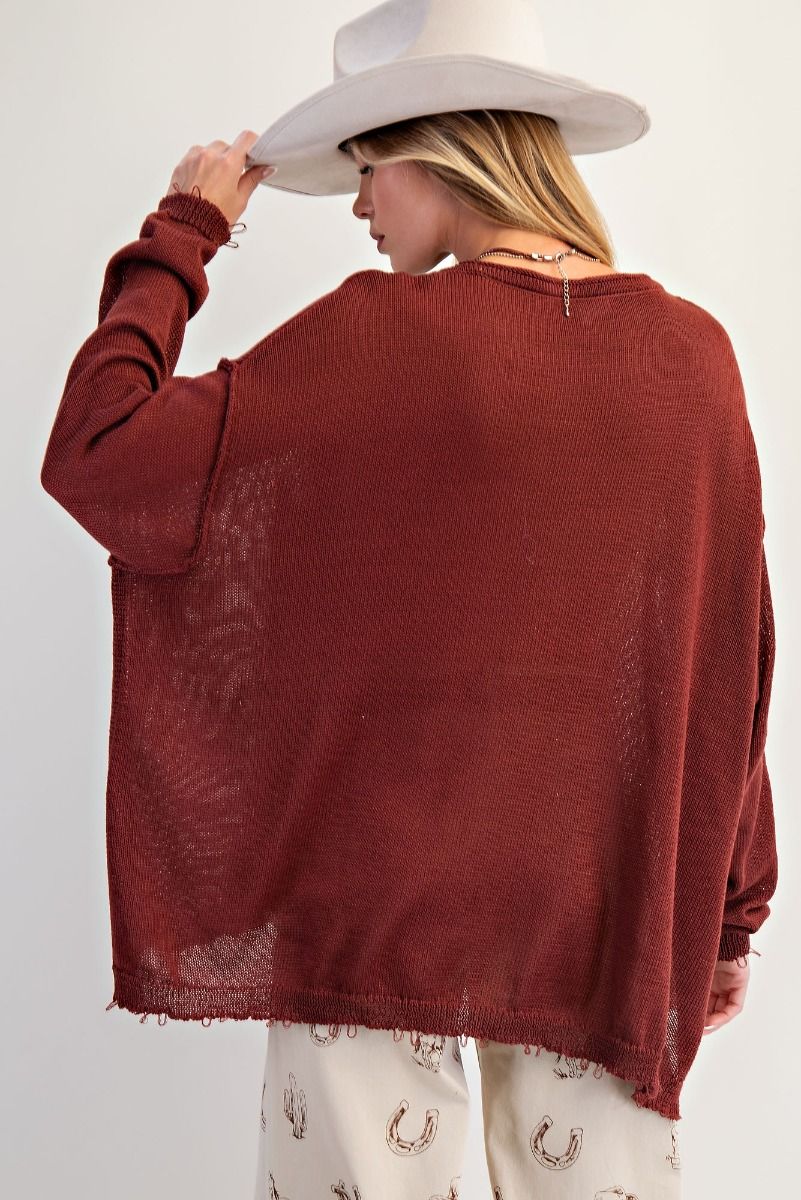 MAHOGANY SWEATER TOP
