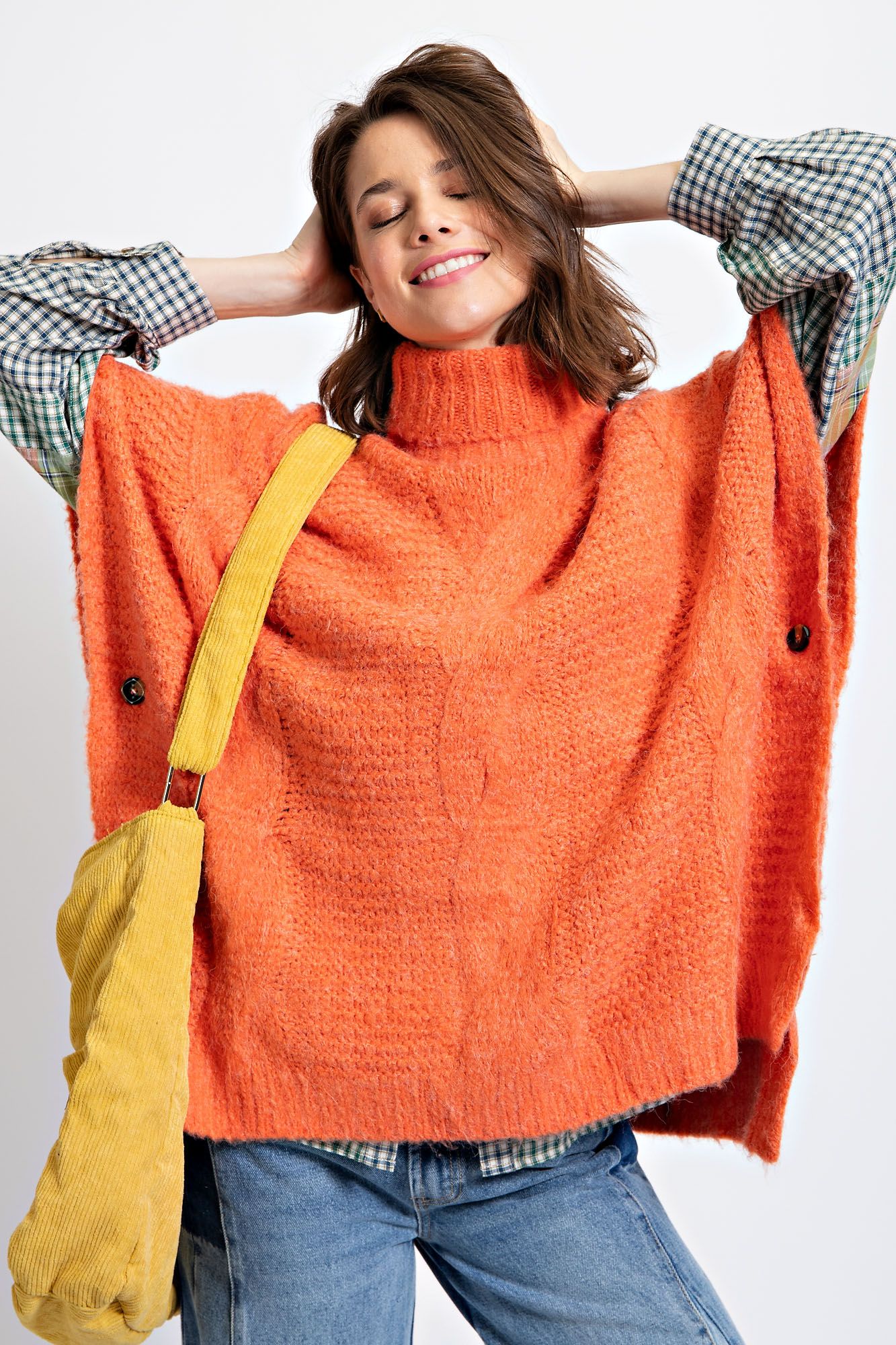 TURTLENECK SWEATER - ORANGE