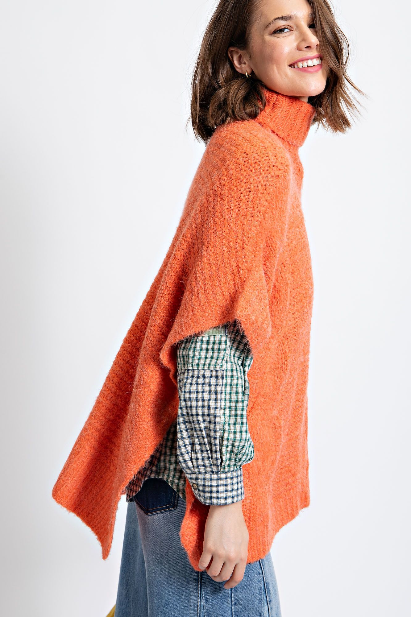 TURTLENECK SWEATER - ORANGE