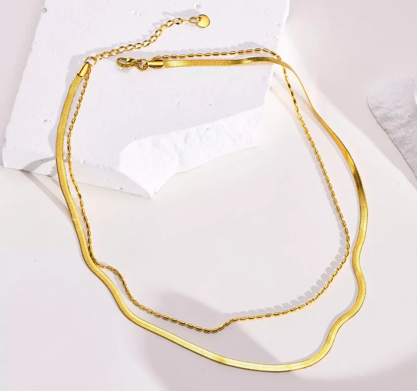 THE JORDAN DOUBLE NECKLACE