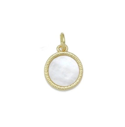 Mother of Pearl Circle Charm