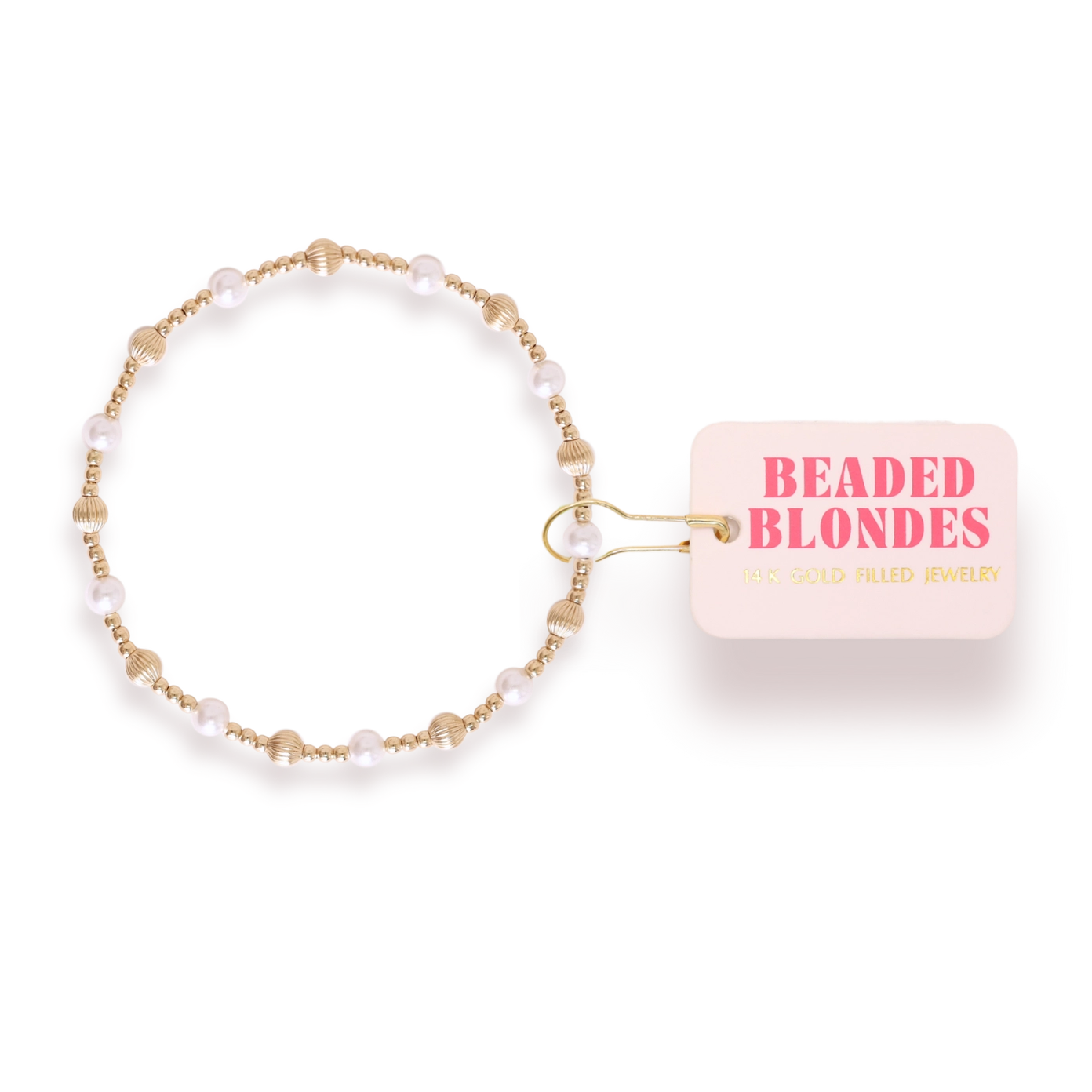 Palmer Fluted Bracelet in Pearl
