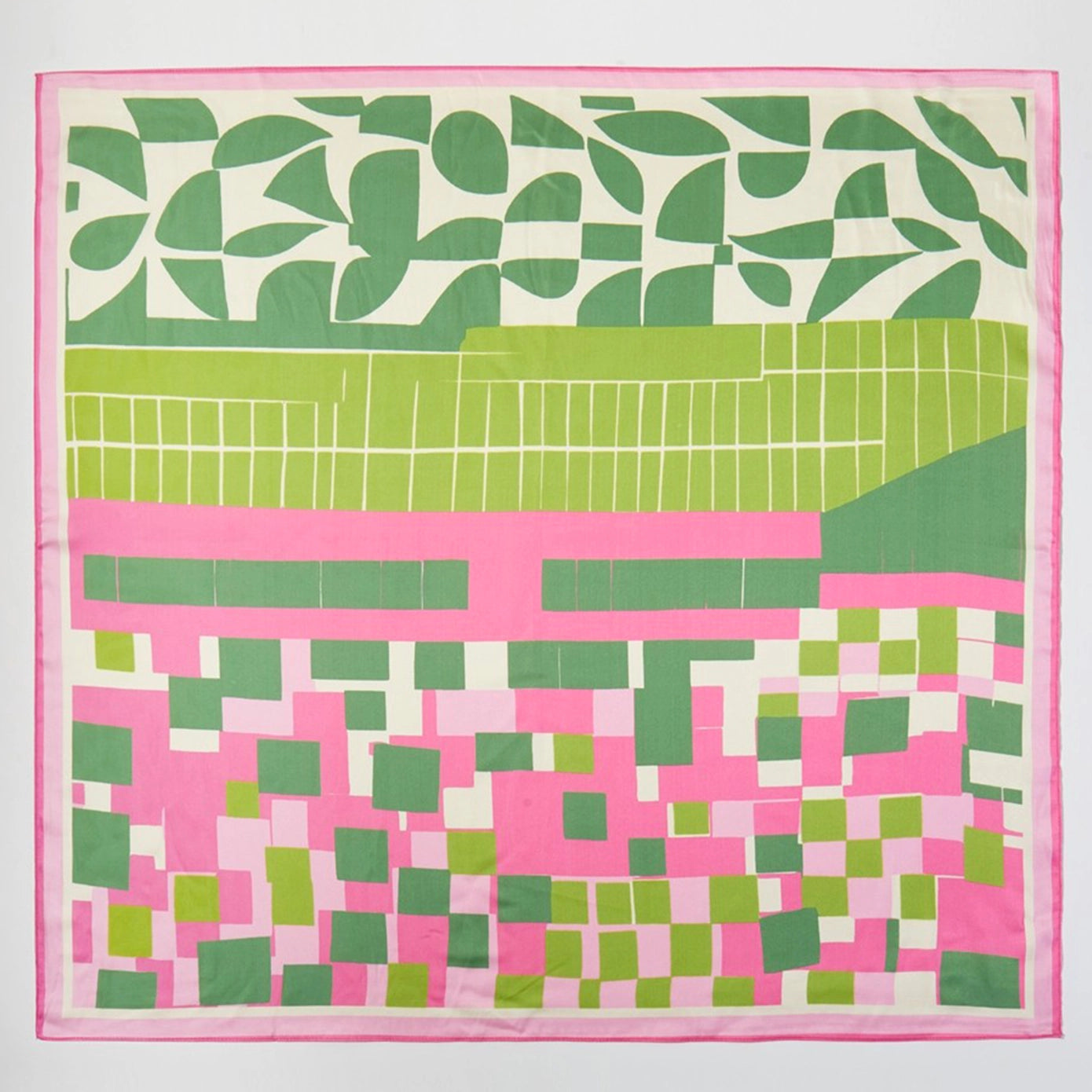 GEOMETRIC SILK SCARF