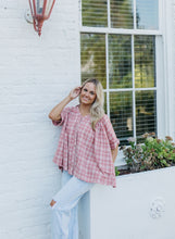 Load image into Gallery viewer, PRETTY IN PLAID TOP
