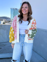 Load image into Gallery viewer, FLIRTY IN FLORALS CARDIGAN
