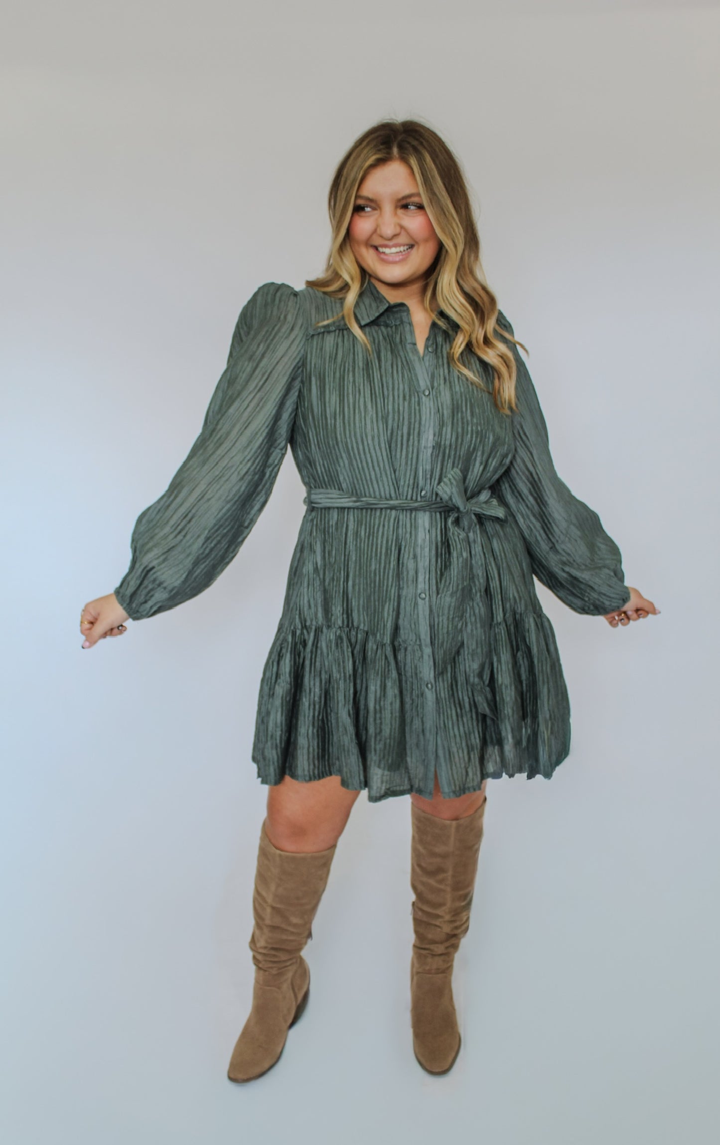 UNDER THE MISTLETOE MINI DRESS