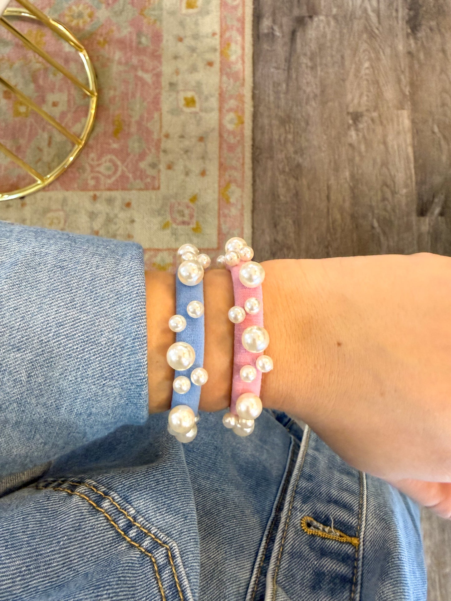 PEARL HAIR TIES - SET OF 4