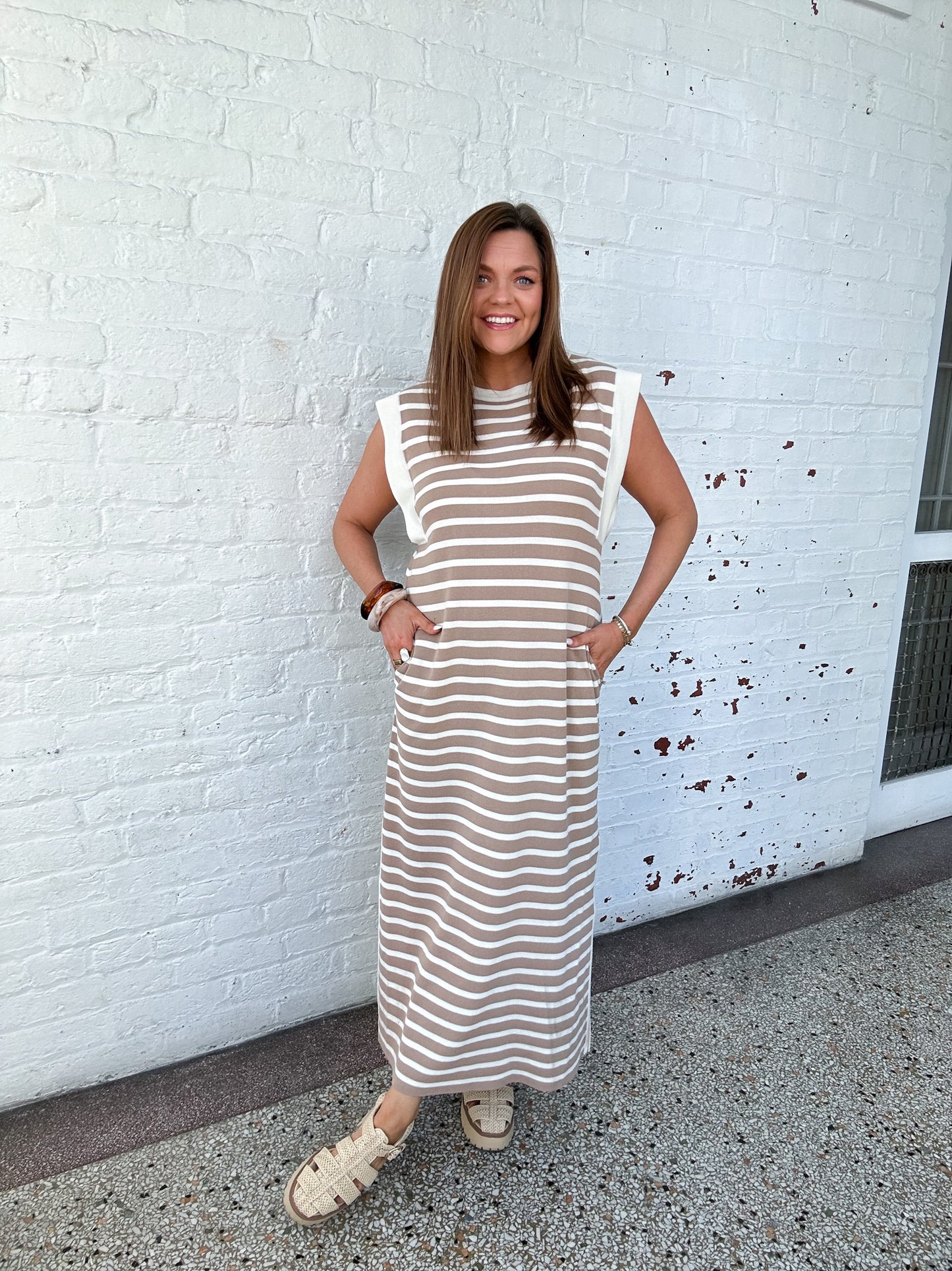 NATURAL KNIT MAXI DRESS