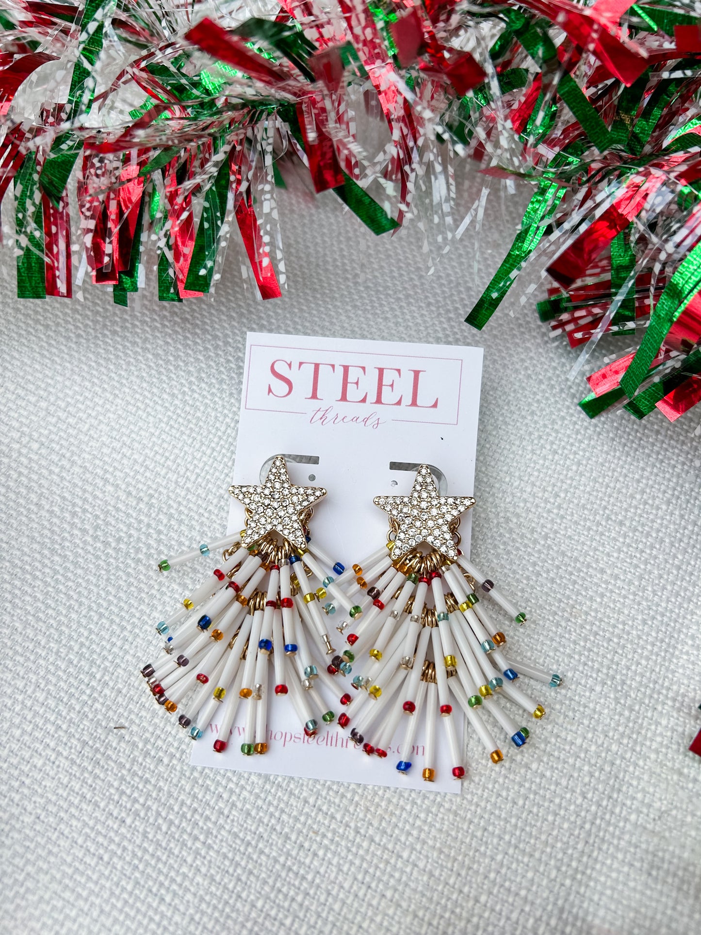 CHRISTMAS TREE EARRINGS