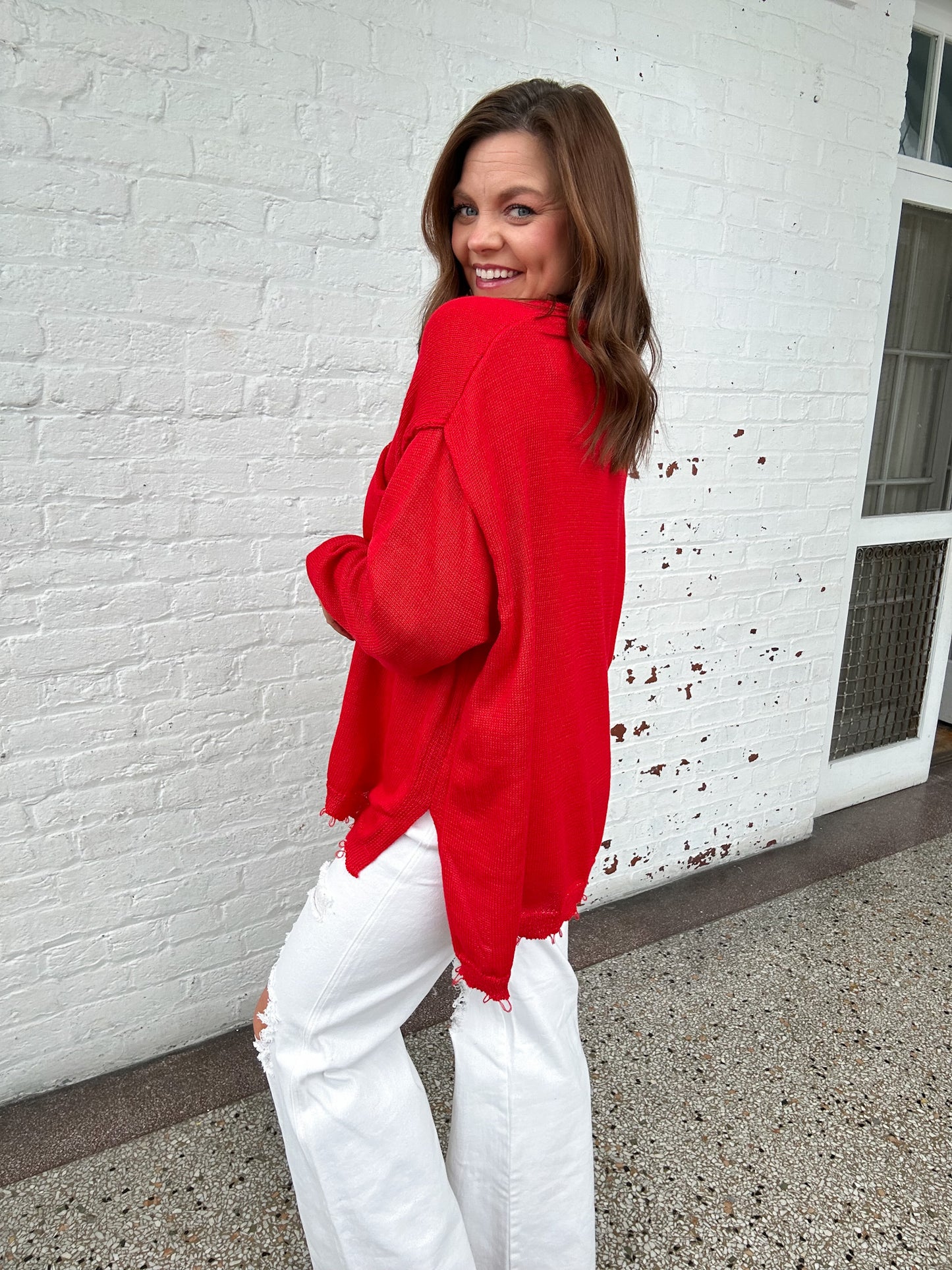 KNIT POPPY SWEATER