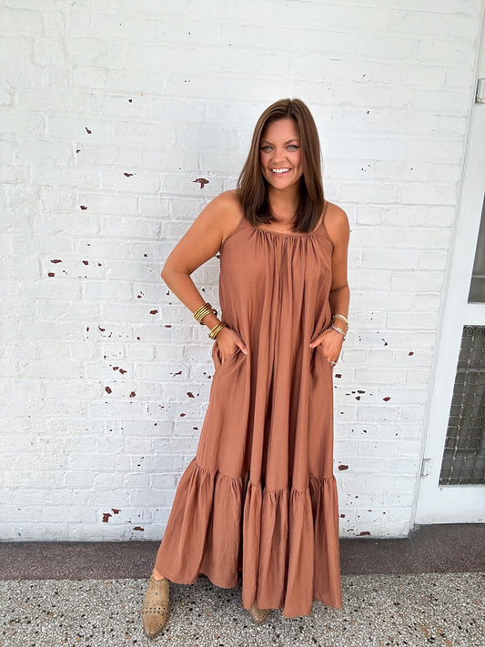 FALLING SOFT MAXI DRESS