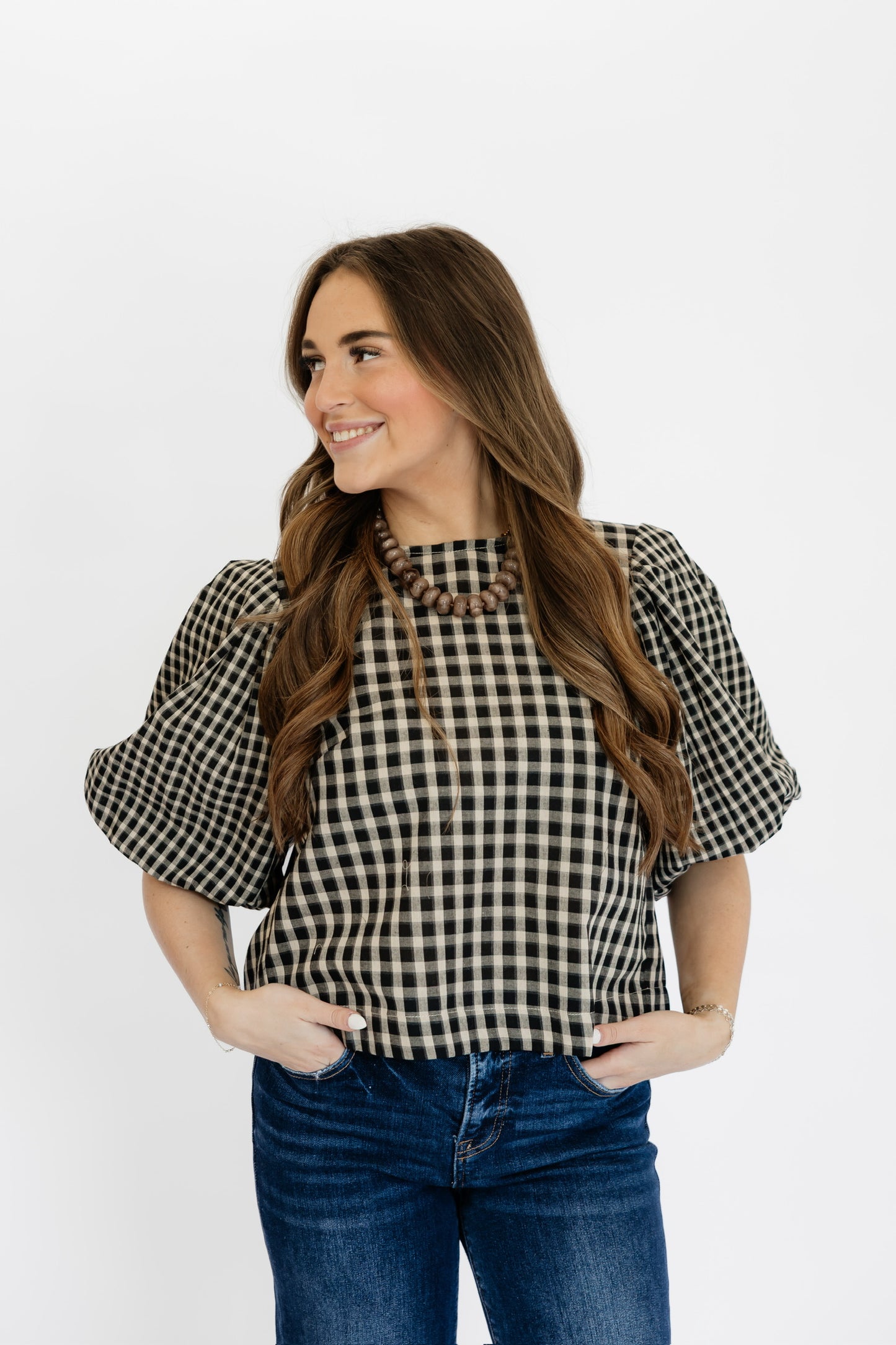 HEIRLOOM GINGHAM TOP