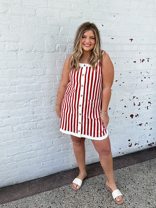 SUMMER NIGHTS MINI DRESS - RED