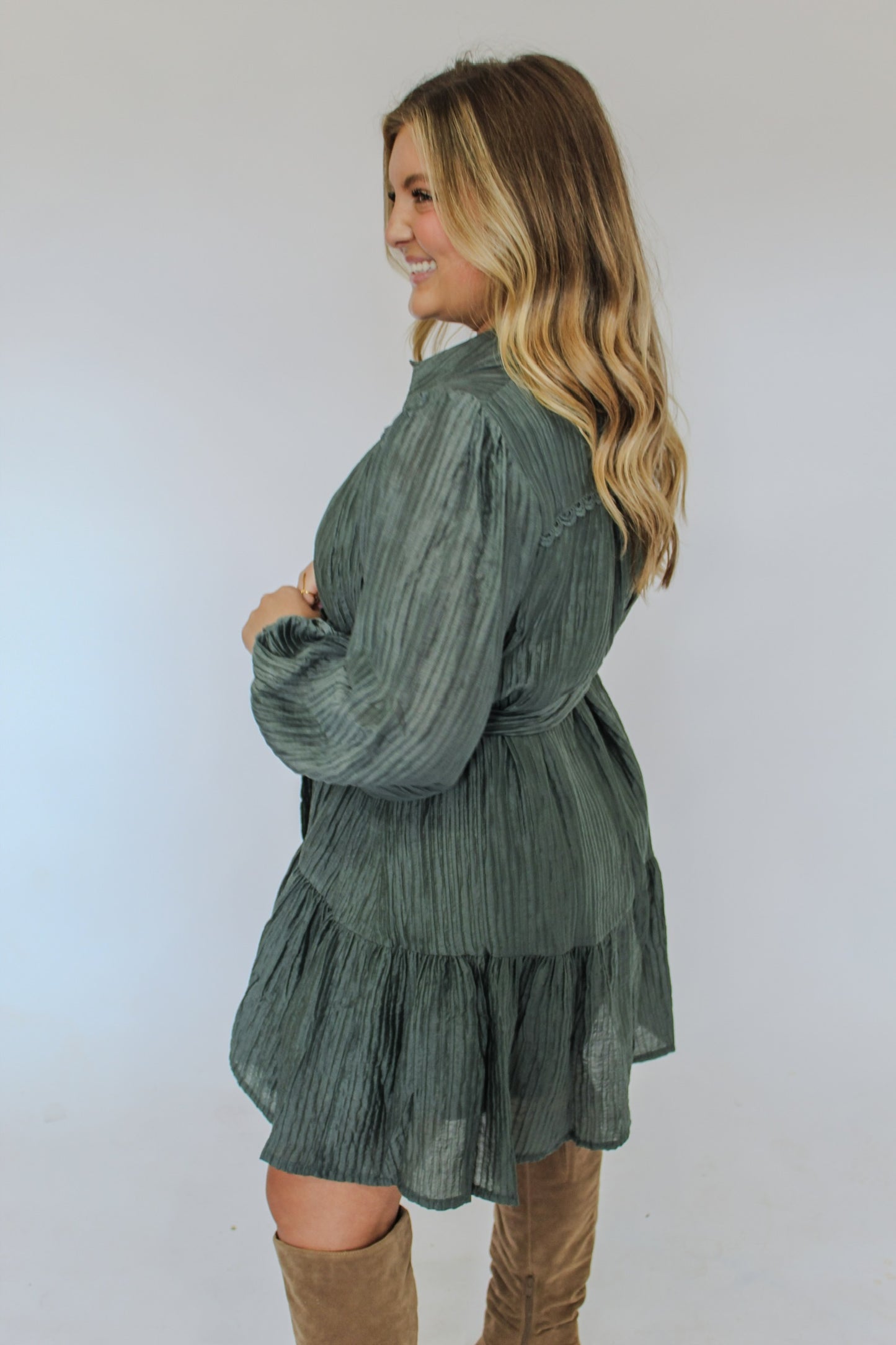 UNDER THE MISTLETOE MINI DRESS