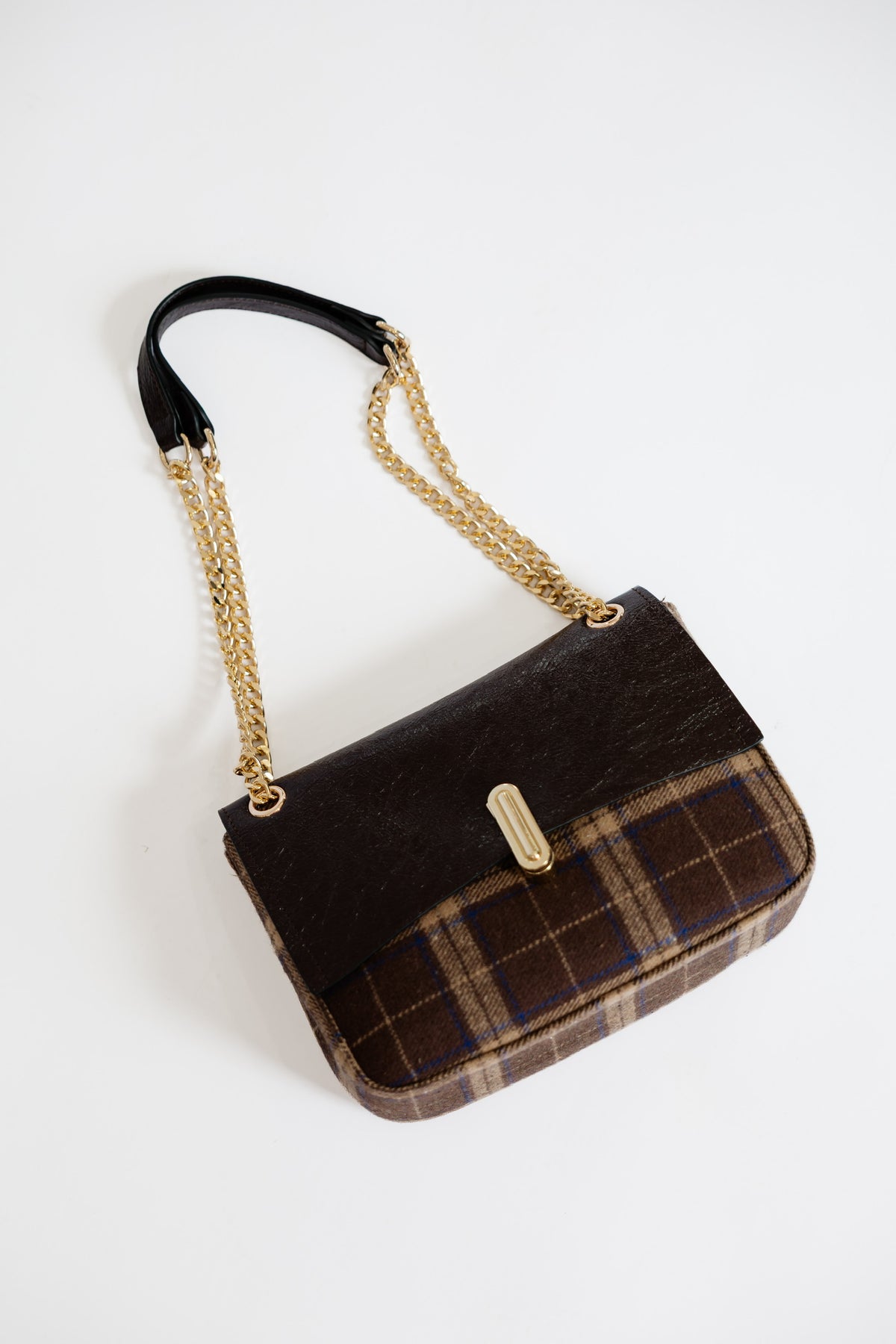 WINTER PLAID SHOULDER BAG
