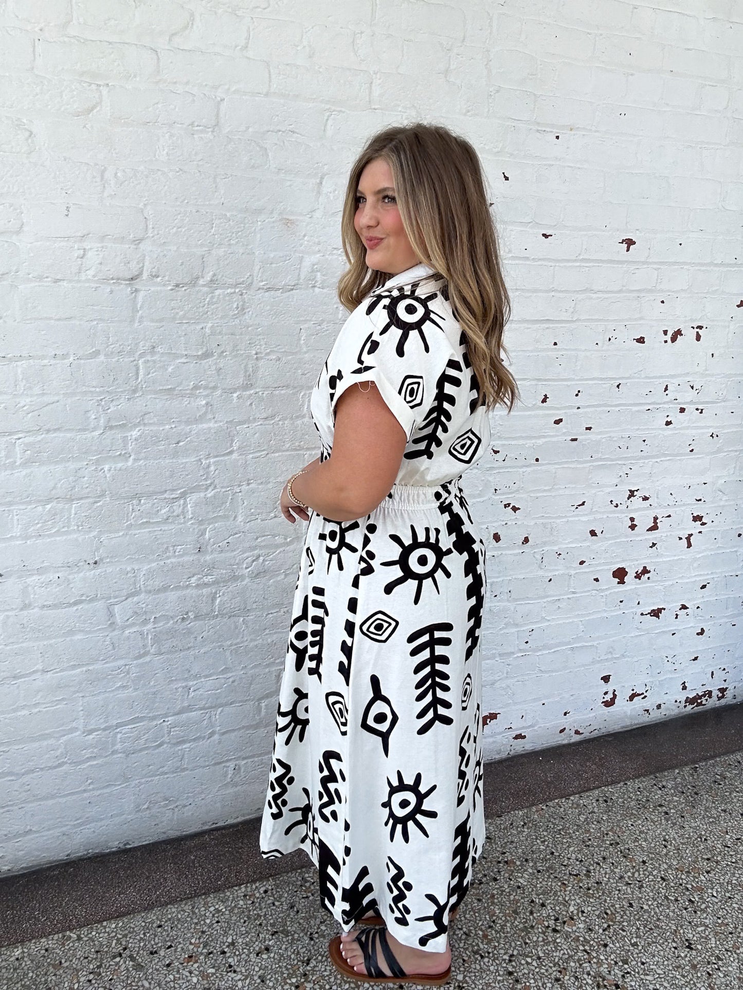 SANTORINI MIDI DRESS