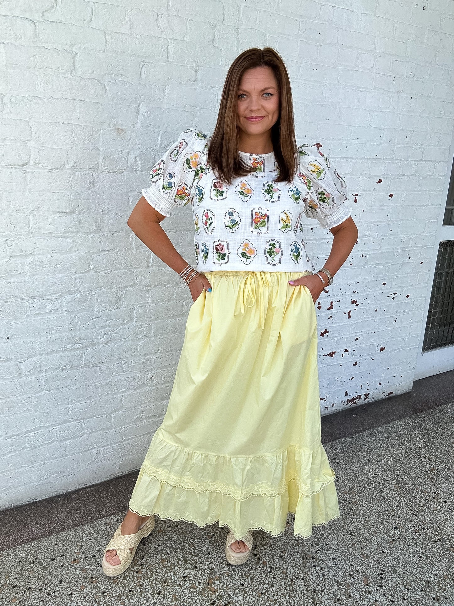 LEMON ZEST MAXI SKIRT