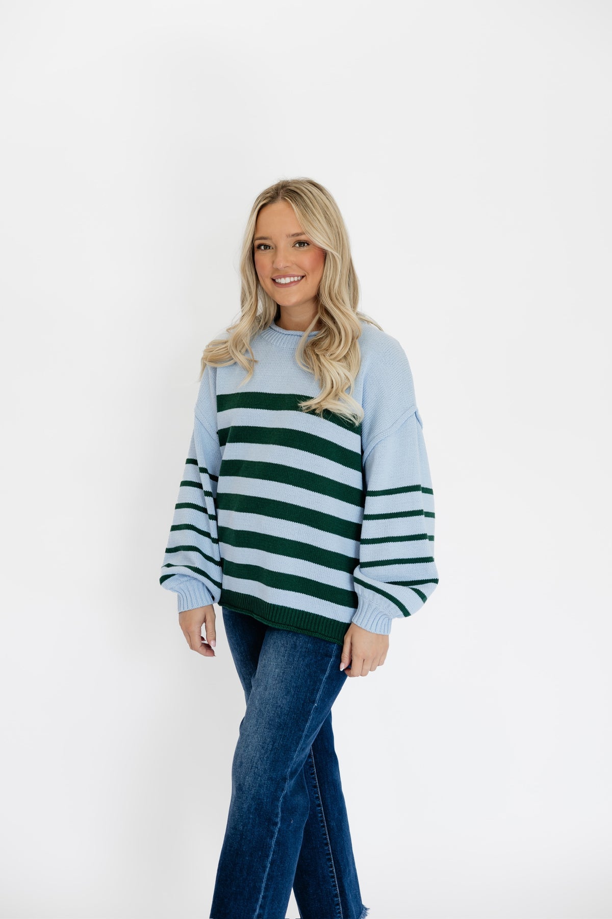CRISP MORNING SWEATER - SKY BLUE