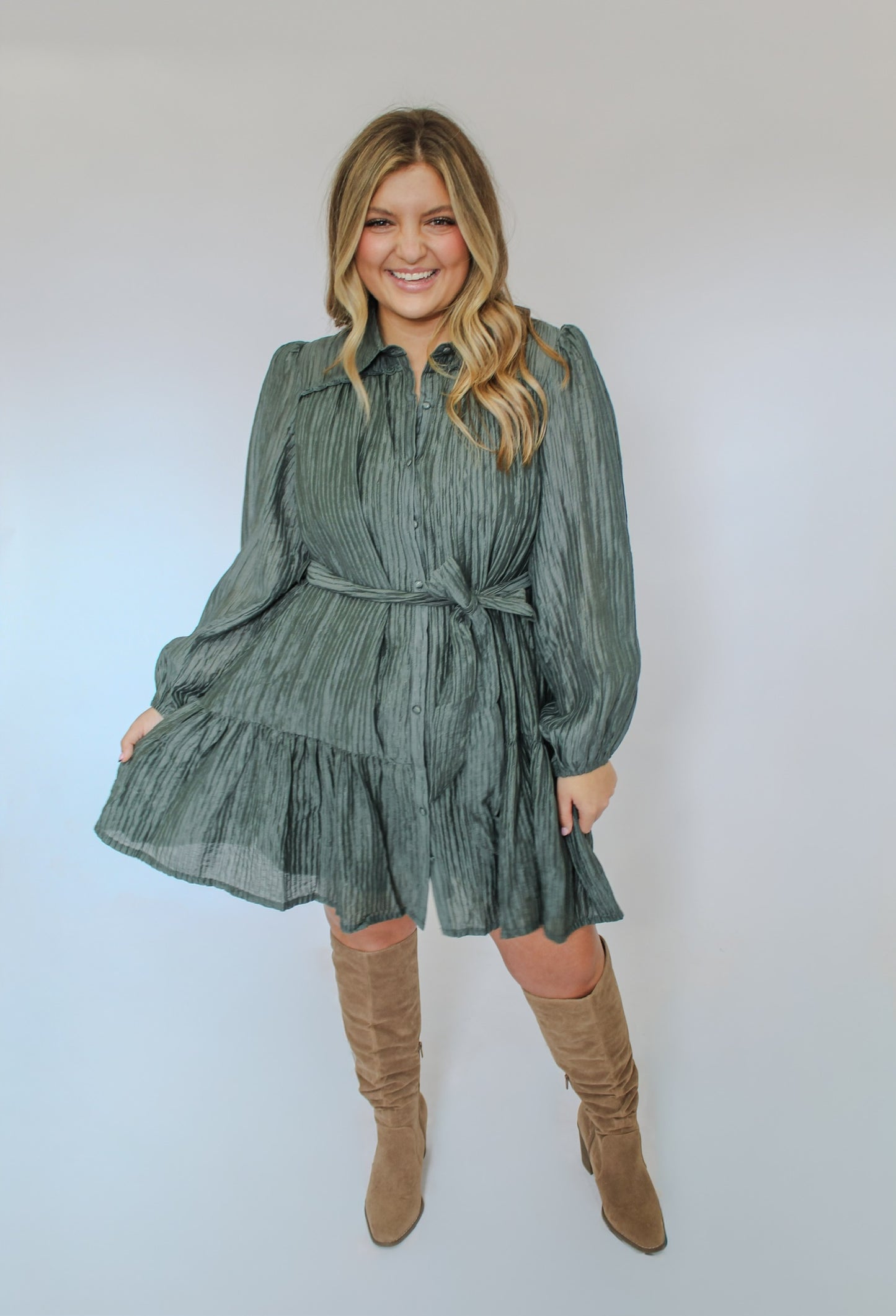 UNDER THE MISTLETOE MINI DRESS