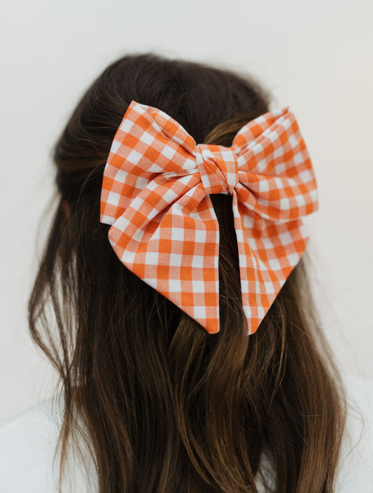 CHECKERED PLAID BOW