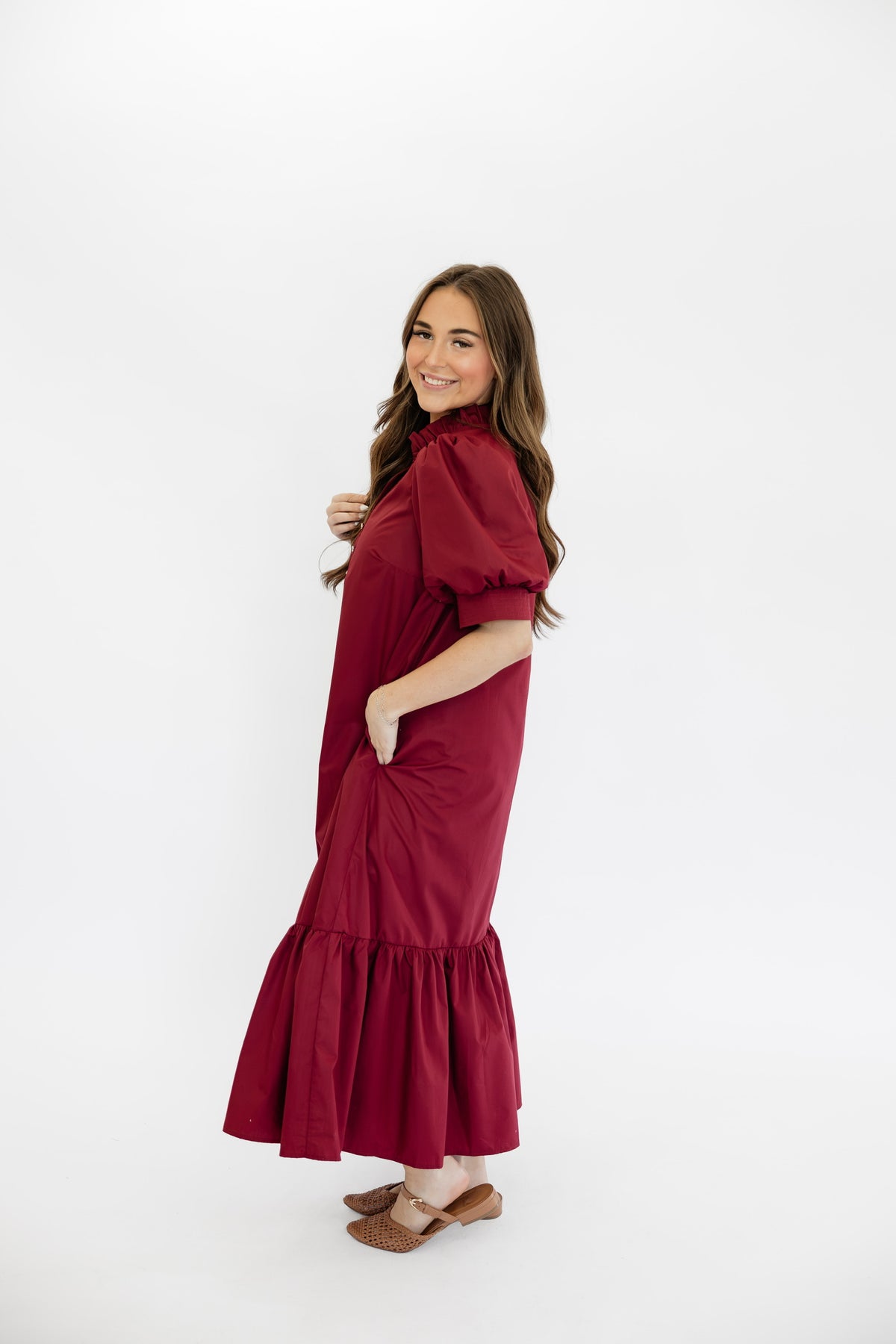 MAE MAXI DRESS - WINE
